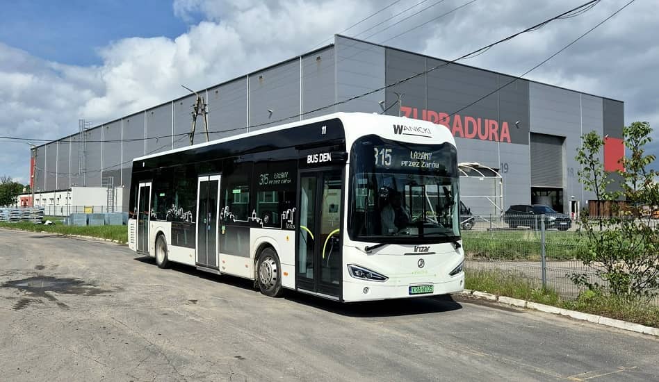 Test autobusu elektrycznego