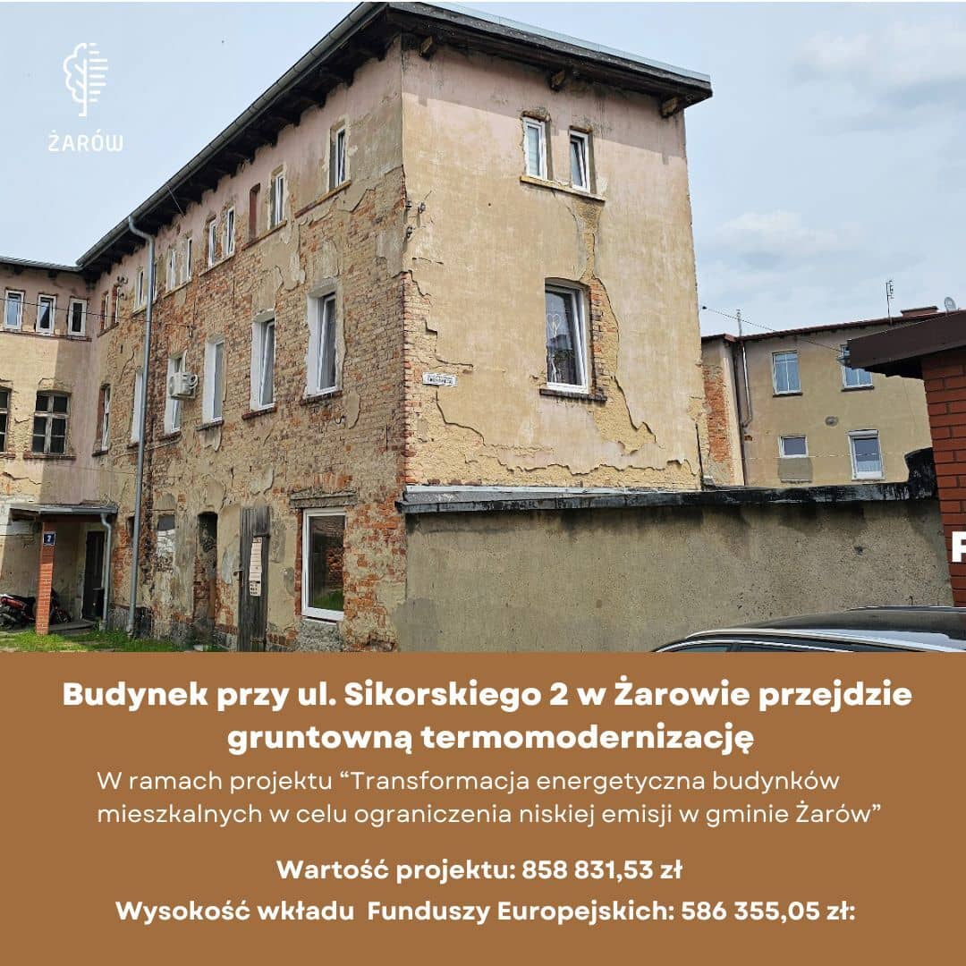 Budynek na Sikorskiego do remontu
