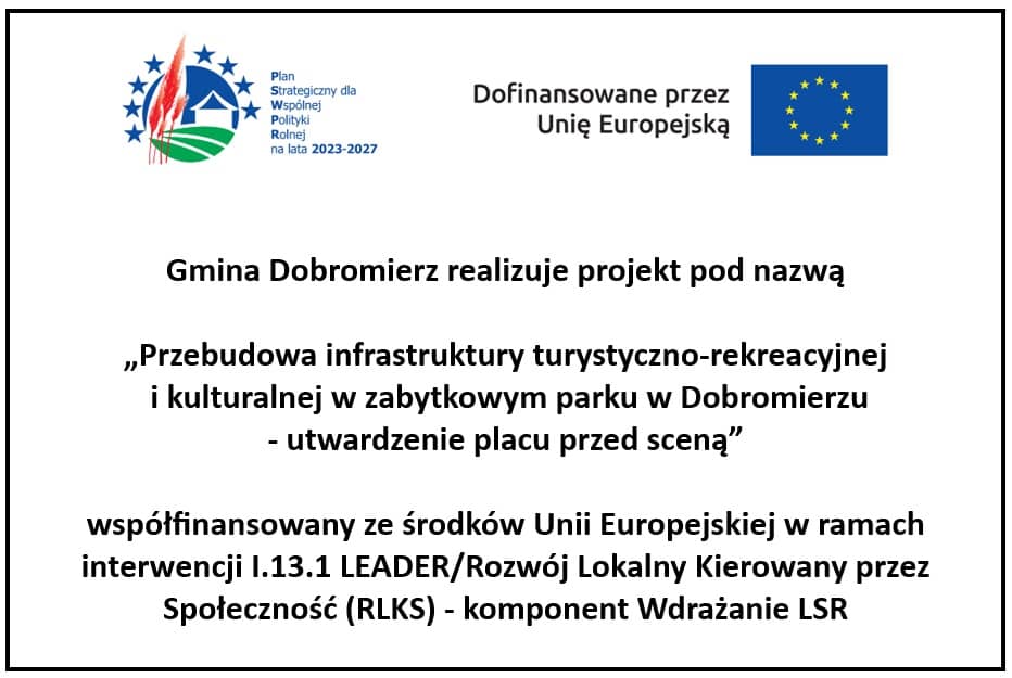 Odnowią plac przed sceną w Dobromierzu