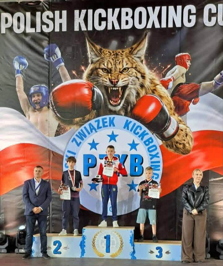 Hugo Budny ze srebrnym medalem Polish Kickboxing Cup